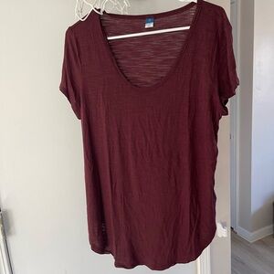 Women's Burgundy Top